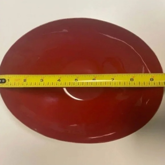 ❤️ Sézane Tracie Bowl rouge wine red gold - Picture 7 of 8